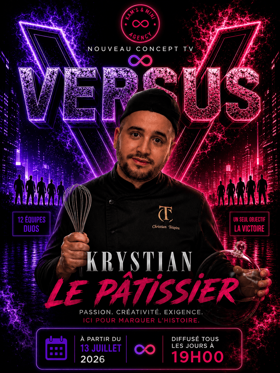 Affiche Versus — Krystian Le Pâtissier